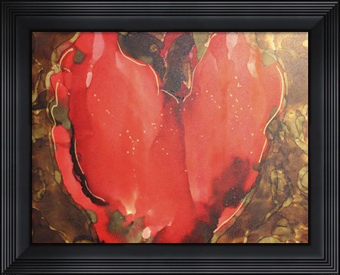 Framed Big Heart Print