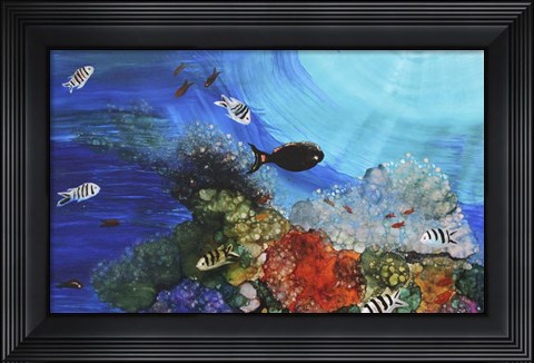 Framed Under The Sea Print