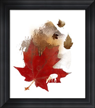 Framed Autmn Leaf Print