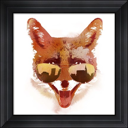 Framed Big Town Fox Print