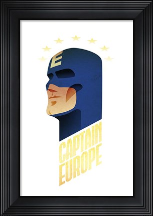 Framed Captain Europe Print
