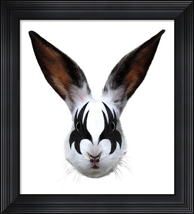 Framed Kiss Of A Rabbit Print