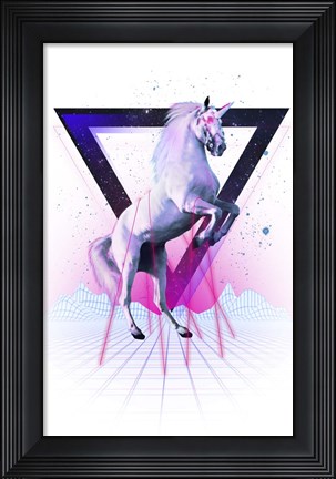 Framed Last Laser Unicorn Tee Print