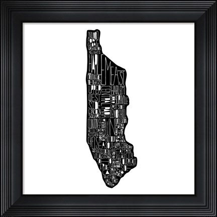 Framed Manhattan Print