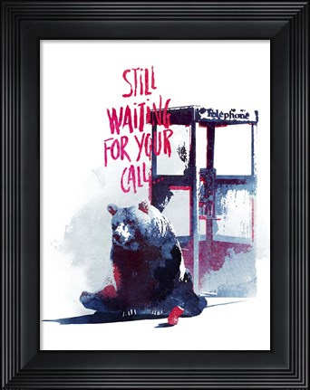 Framed Still Waiting For Your Call Print
