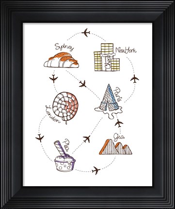 Framed Sweet Travel Print