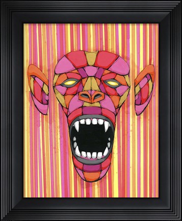 Framed Scream Thru The Spectrum Print