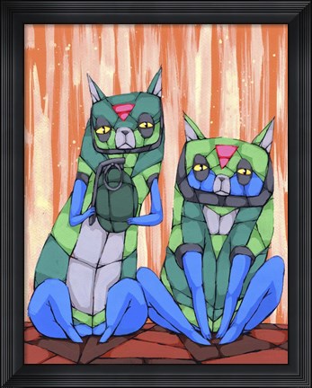 Framed Too Close For Comfort Print