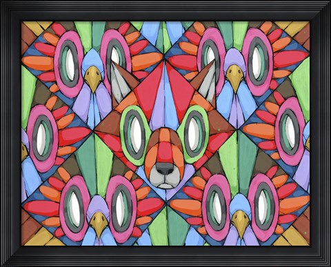 Framed Wolf In The Roost Print