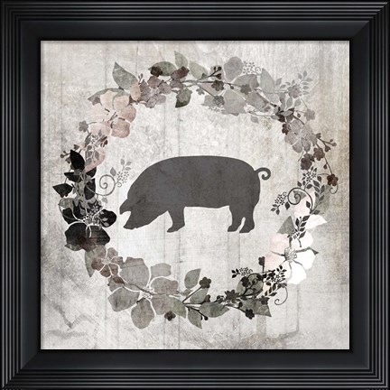 Framed Down On The Farm V4 Print