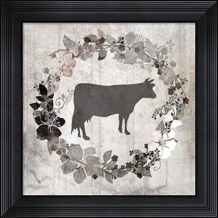 Framed Down On The Farm V5 Print