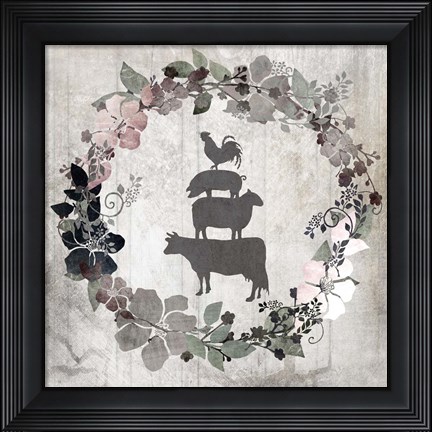 Framed Down On The Farm V8 Print