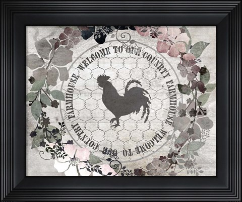 Framed Down On The Farm V12 Print