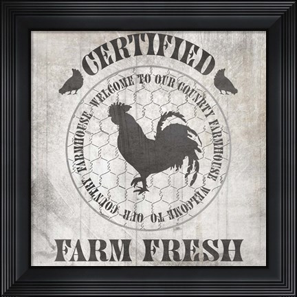 Framed Down On The Farm Country V1 Print