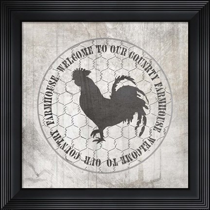 Framed Down On The Farm Country V5 Print