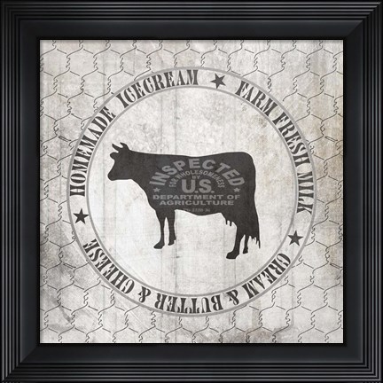 Framed Down On The Farm Country V7 Print