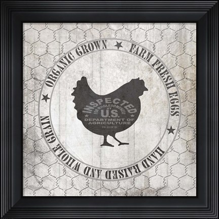 Framed Down On The Farm Country V8 Print