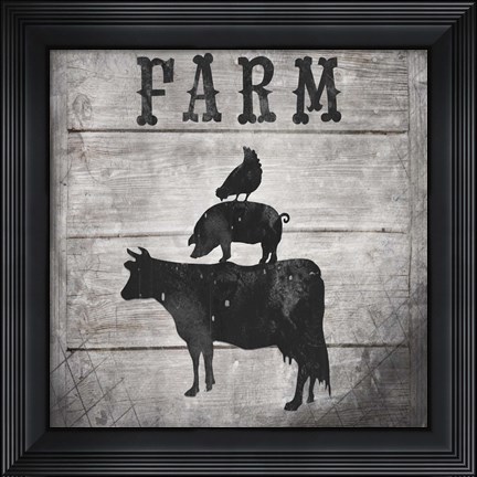 Framed Farm Fresh V5 Print