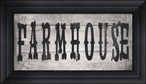 Framed Farm Fresh Farm Sign V2 Print