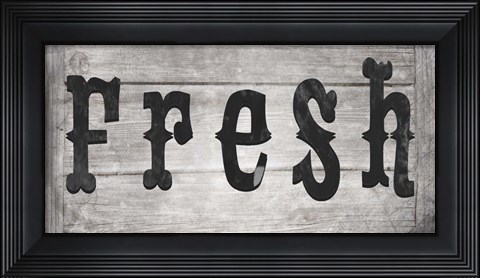 Framed Farm Fresh Farm Sign V3 Print