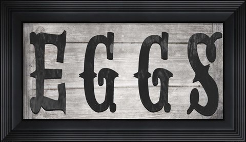 Framed Farm Fresh Farm Sign V5 Print