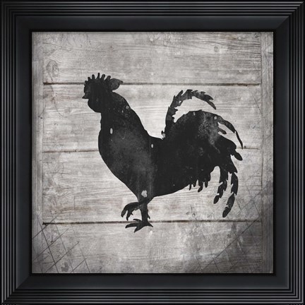 Framed Farm Fresh Rise With The Chickens V2 Print