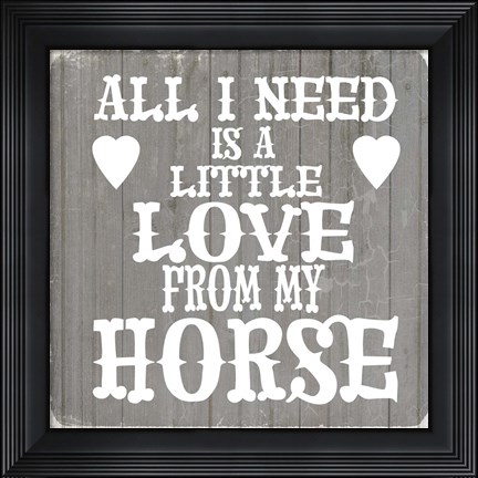 Framed Gypsy Horse Collection Surface Pattern V4 3 Print