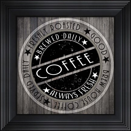 Framed Coffee Signs V3 Print