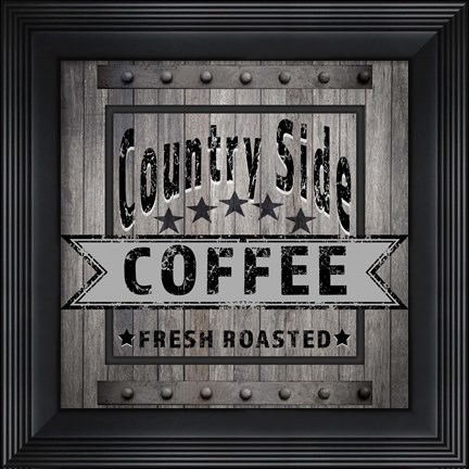 Framed Coffee Signs V5 Print