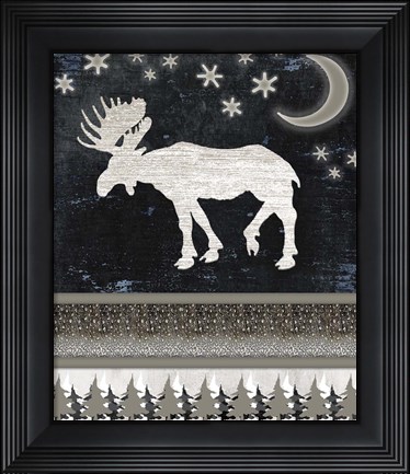 Framed Good Night Moose V1 2 Print