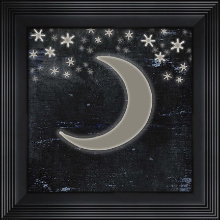 Framed Good Night Moose2 Surface Pattern 6 Print