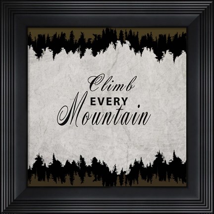 Framed Rustic Lodge Collection Sign V3 Print