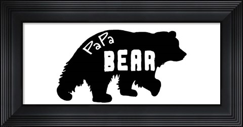 Framed Papa Bear Print