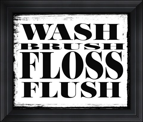 Framed Beloved Bath - Floss Print