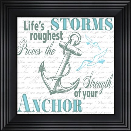 Framed Sailor Away Sign 2 Print