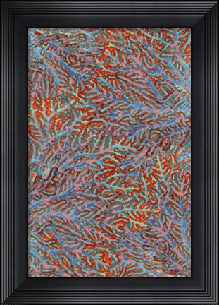 Framed Sea Creatures Surface Pattern 2 Print
