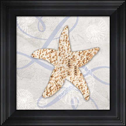 Framed Sea Side Gypsy - Starfish Print