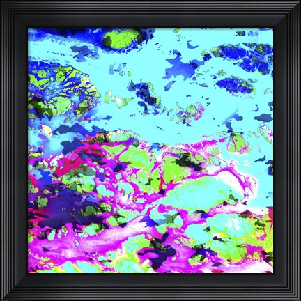 Framed Bright Scarf 2 Print