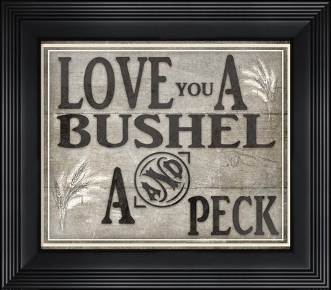 Framed Love You BK2 Print