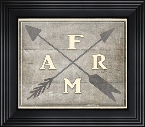 Framed Vintage Farm Sign - Farm Print