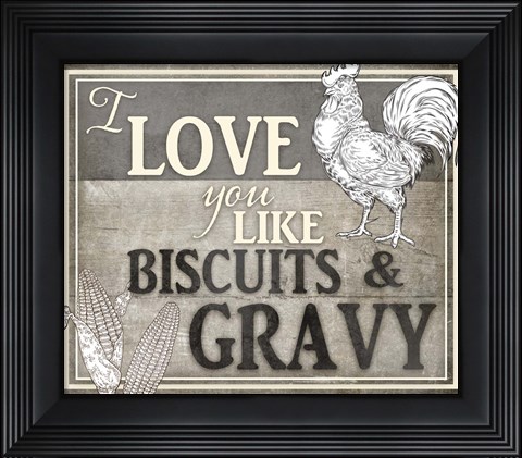 Framed Vintage Farm Sign - Local Farmer - Love You Print