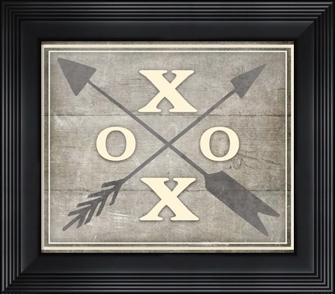 Framed Vintage Farm Sign - XOXO 1 Print