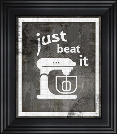 Framed Farm Sign Beat it Print