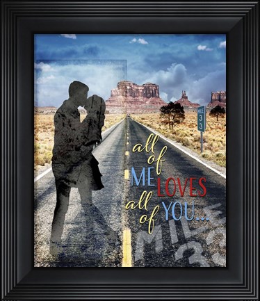 Framed Love Signs V4 Print