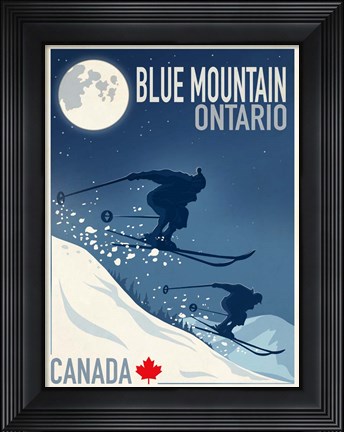 Framed Blue Mountain 1 Print