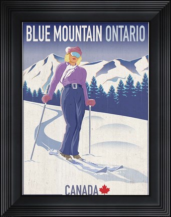Framed Blue Mountain 2 Print