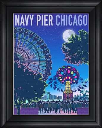 Framed Navy Pier Chicago Print
