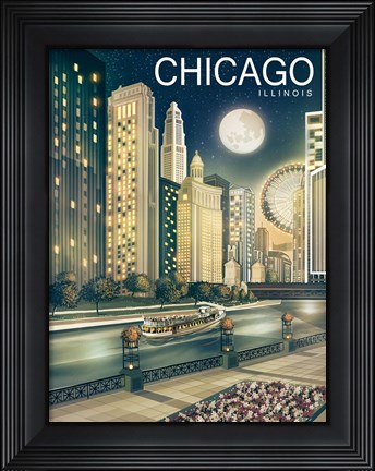 Framed Chicago 2 Print