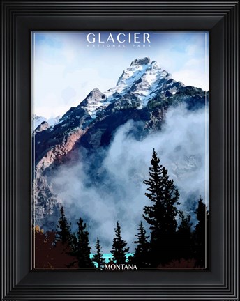 Framed Glacier National Park Print