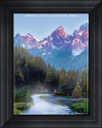 Framed Grand Tetons Print